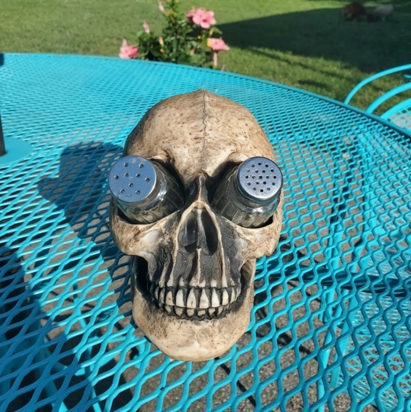Source Unknown Other - Skull salt and pepper shaker set